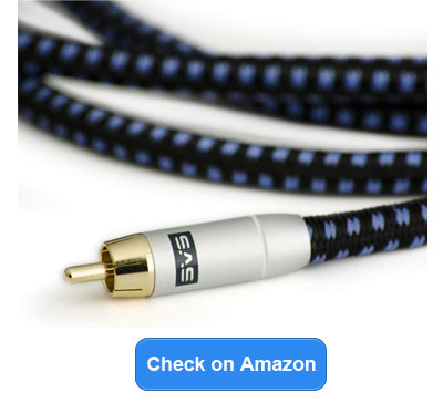 SVS SoundPath RCA Audio Interconnect Cable - check on Amazon