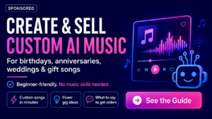 Create and sell custom AI music - see the guide